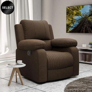 GREEN SOUL Laze RRR Single Seater Rocking and Revolving Recliner Sofa with Suede Fabric Fabric Manual Rocker Recliner