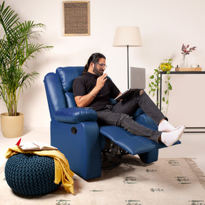 Jordyblue Landon 3R Rocking Revolving Leatherette Manual Rocker Recliner