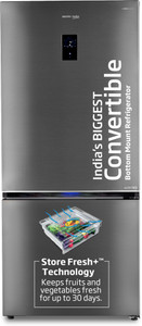 Voltas Beko 695 L Frost Free Double Door Bottom Mount 2 Star Convertible Refrigerator