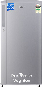 Haier 165 L Direct Cool Single Door 1 Star Refrigerator  with Diamond Edge Freezing Technology, Easy Clean Back, Large Vegetable Box ( 2026 Model)