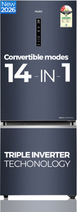 Haier 325 L Frost Free Double Door 2 Star Refrigerator  with Freezer at Bottom, Triple Inverter & Dual Fan Motor Technology, External Digital Display Panel