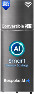 Samsung 330 L Frost Free Double Door 3 Star Refrigerator with Convertible 5-in-1, Wifi Enabled, Bespoke AI, Digital Inverter, 2026 Model