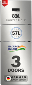 BOSCH 302 L Frost Free Triple Door 3 Star Refrigerator with Large LED Display, 18 Hrs Cooling Retention,Adaptive Intelligence, VitaFresh 10 Day Fresh Technology