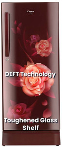 CANDY 190 L Direct Cool Single Door 5 Star Refrigerator with Base Drawer  with Jumbo Fruit and vegetable Box