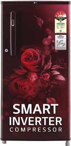 LG 185 L Direct Cool Single Door 4 Star Refrigerator  with Smart Inverter Compressor
