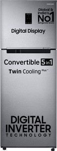 Samsung 385 L Frost Free Double Door 2 Star Convertible Refrigerator  with Digital Inverter, Convertible 5-in-1 and Display