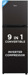 Midea 233 L Frost Free Double Door Top Mount 3 Star Convertible Refrigerator