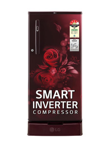 LG 185 L Direct Cool Single Door 4 Star Refrigerator with Base Drawer  with Smart Inverter Compressor & Smart Connect