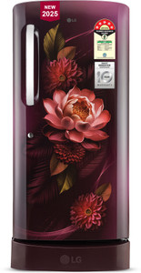 LG 210 L Direct Cool Single Door 5 Star Refrigerator with Base Drawer  with Smart Inverter Compressor, Moist 'N' Fresh, Fast Ice Making