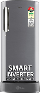 LG 185 L Direct Cool Single Door 5 Star Refrigerator with Base Drawer  with Smart Inverter Compressor, Fast Ice Making