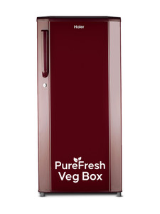 Haier 165 L Direct Cool Single Door 1 Star Refrigerator with DEFT TechnologyLarge Vegetable Box