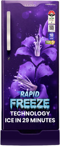 Lloyd by Havells 188 L Direct Cool Single Door 5 Star Refrigerator with Base Drawer  with Rapid Freeze Technology - Ice in 29 minutes Inverter CompressorFleximax Design