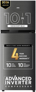 IFB 241 L Frost Free Double Door 2 Star Convertible Refrigerator with 10-in-1 Convertible, 30 Hrs Cooling Retention, Big Vegetable Box with Humidity Controller (30 Days Fresh), XL Bottle Bin, Advanced Inverter Compressor & 4 Year Super Warranty