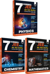 JEE Main 7 Years (2019-2025) Physics, Chemistry, Mathematics PYQs Combo Set Of 3 Books For 2026 (Paperback, Phyiscs Wallah)