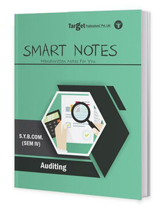 SYBCom Sem 4 Auditing Smart Notes Book | B.Com 2nd Year