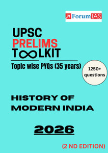 UPSC Prelims Toolkit 2026 – History Of Modern India | Topic-Wise PYQs ...