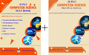 1st Puc Computer Science Textbook 2nd PUC - COMPUTER SCIENCE - Text Book + Practical Manual |Set Of 2 ...