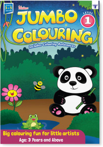 Blossom Jumbo Colouring Book For Kids | Level 1 | 3 To 5 Years Old | Best Gift To Children For Drawing, Coloring And Painting