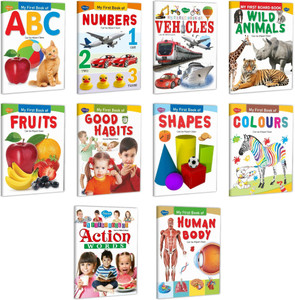 Baby’s First Pre-School Series | Pack Of 10 Books | Super Jumbo Combo For Collecters And Library Learning Books