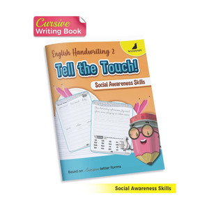 English Cursive Writing Books For 6 To 10 Year Kids | Handwriting Improvement - Tell The Touch | Story Based Practice Activities For Children