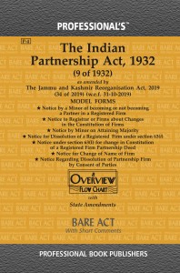 Partnership Act, 1932 As Amended By Jammu And Kashmir Reorganisation Act, 2019