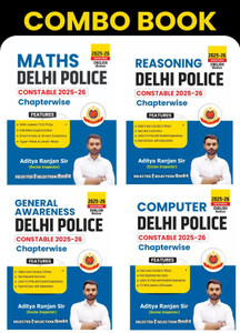 ADITYA RANJAN SIR | Delhi Police Combo (4 Books Combo)| DELHI POLICE GENERAL STUDIES, COMPUTER, REASONING, MATH | ENGLISH MEDIUM (Paperback, ADITYA RANJAN SIR)