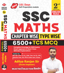 Aditya Ranjan Sir |SSC MATHS 6500+| Chapter-Wise & TYPE -WISE | English Medium| 2nd Edition| With Detailed Explanation & Short Tricks ( Paperback, Aditya Ranjan Sir, English Medium)