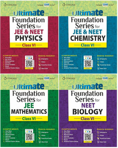Ultimate Foundation Series For JEE & NEET Physics, Chemistry, Mathematics & Biology For Class VI (Set Of 4 Books)