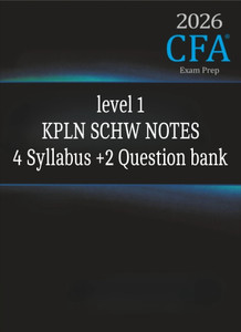 2026 CFA Level 1 Exam Prep Study Guide, Notes With 4 Syllabus And 2 ...