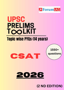 UPSC Prelims Toolkit CSAT 2026 (2nd Edition) | Topic-Wise PYQs (14 ...