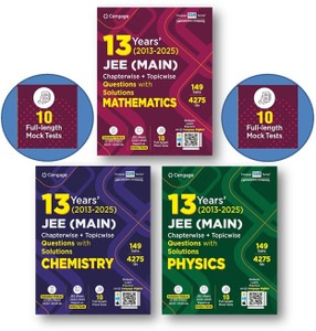 Cengage 13 Years JEE Main [ Mathematics + Physics + Chemistry ...