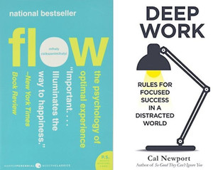 Flow, Deep Work (Set Of 2 Bestseller Books)