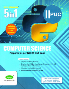 Subhas 2nd PUC - Computer Science -Includes Practical Lab Manual | 5 In ...