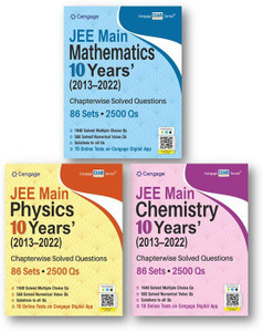 JEE Main Physics, Chemistry And Mathematics (3-Books Set) 10 Years’ (2013-2022) Chapterwise Solved Questions