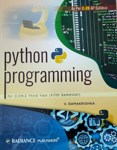 Python Programming For D.CM.E Third Year ( Fifth Semester) 1st Edition ...