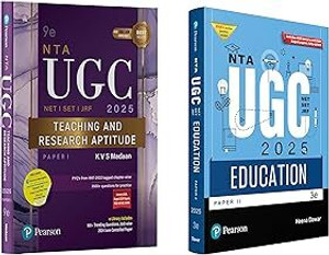 Pearson NTA UGC NET 2025 Paper 1 By KVS Madaan + Paper 2 Education 2025 ...