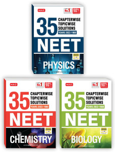 MTG 35 Years NEET Previous Year Solved Question Papers With NEET Chapterwise Topicwise Solutions - NEET 2023 Preparation Books, Set Of 3 Books NTA Neet 35 Years Questions, Physics Chemistry Biology