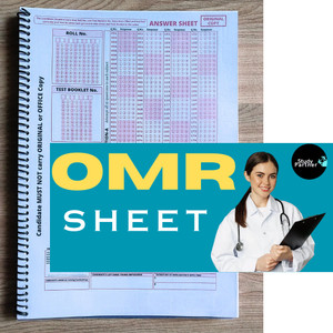 NEET OMR SHEET For Practice 200 MCQs 50 Sheets Booklet