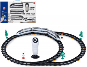 IndusBay Electric RC Bullet Train Toy with Tracks 39 Pcs High-Speed Train Set for Kids