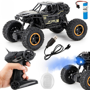 Kidoyz Remote Control 1:18 Metal Climbing Cross Country Car with Mist Smoke Spray 2WD