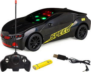 CADDLE & TOES Famous Car Remote Control 3D with LED Lights, Chargeable