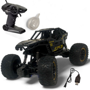 फिज़ BLACK RC Rock Car for Kids Boys and Girls Both with Mist Smoke Monster_ZD