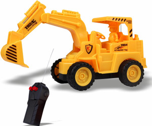 KIVANO Remote-Controlled JCB Digger with Movable Shovel Construction Vehicle Play Toy