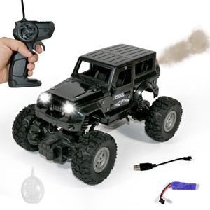 VikriDa Remote Control Car for Kids with Mist Smoke Effect 2 Wd Monster Truck