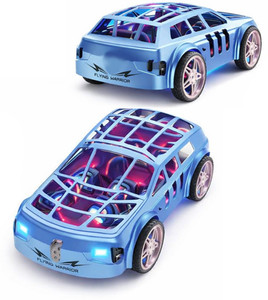 PTCMart Dual mode Flying Warrior LED Light Remote Control Racing Car ...