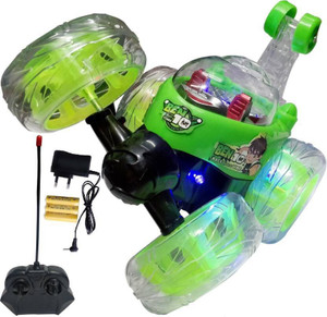 TOYACHI Rechargeable Remote Control 360 Degree Rotating Stunt Car for Kids M76