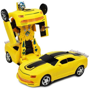 iChoice Deform Robot Car Toy with Light and Music 2in1 Transformer Robot Car for Kids