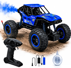Buddynjoy Rechargeable RC Off-Road Rock Crawler 4x4 - Remote Control Car with Smoke Spray