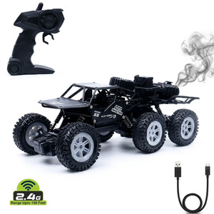 FUNBUN Remote Control Big Size (1:18) Alloy Monster Car with Water Mist Smoke for Kids