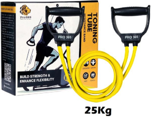 PRO365 Premium Toning Tube 25KG Resistance Exercise Band for Home Gym and Workout Resistance Tube